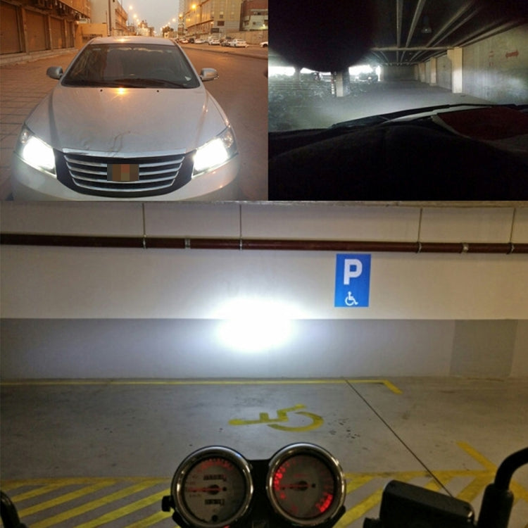 2 PCS  H1 18W 1800 LM 8000K IP68 Canbus Constant Current Car LED Headlight with 2 COB Lamps, DC 9-36V, H1