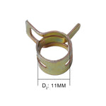 10 PCS 11mm Car Spring Clip Fuel Line Hose Clip Water Pipe Air Tube Clamp Fastener, 10 PCS 11mm