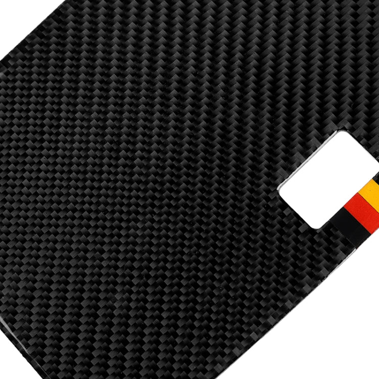 Car German Flag Carbon Fiber Console Navigation Panel Decorative Sticker for Mercedes-Benz W204 C Class 2007-2010, Console Navigation (German Flag)