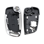 For PEUGEOT Car Keys Replacement 2 Buttons Car Key Case with Holder, without Grooved, 2 Buttons without Grooved
