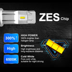 2 PCS M3 H8 / H9 / H11 DC9-32V / 17W / 6500K / 2000LM IP68 Car LED Headlight Lamps, H8 / H9 / H11