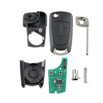 For Opel Zafira B 2005 - 2013 / Astra H 2004 - 2009 2 Buttons Intelligent Remote Control Car Key with 7941 Chip & Battery, Frequency: 433MHz, For Opel Zafira