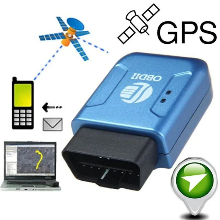 เครื่องติดตาม GPS TK206 2G GPS OBD2 แบบเรียลไทม์ GSM สี่ย่านความถี่ ป้องกันการโจรกรรม สัญญาณเตือนสั่น GSM GPRS เครื่องติดตามรถยนต์ขนาดเล็ก, TK206 (สีดำ), TK206 (สีน้ำเงิน)