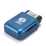 เครื่องติดตาม GPS TK206 2G GPS OBD2 แบบเรียลไทม์ GSM สี่ย่านความถี่ ป้องกันการโจรกรรม สัญญาณเตือนสั่น GSM GPRS เครื่องติดตามรถยนต์ขนาดเล็ก, TK206 (สีดำ), TK206 (สีน้ำเงิน)