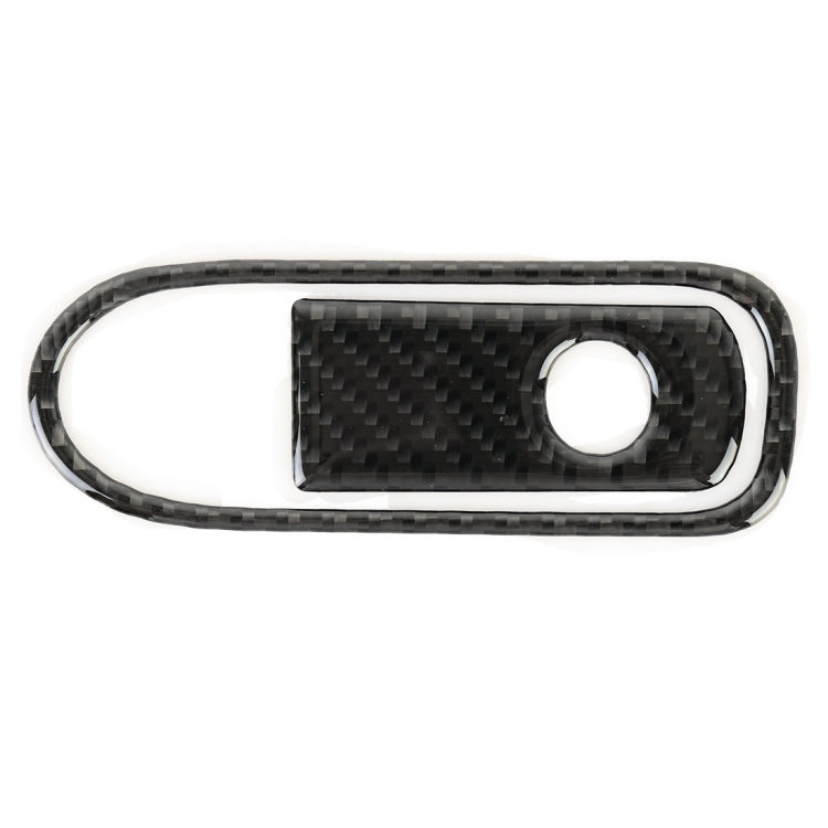 Car Carbon Fiber Front Passenger Seat Armrest Box Switch Decorative Sticker for Volkswagen Touareg, Front Passenger Seat Armrest Box Switch