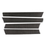 4 PCS Car Carbon Fiber Door Panel Decorative Sticker for Volkswagen Touareg, Door Panel