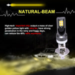 2 PCS H1 DC12V-24V / 12W / 3000K / 800LM 12LEDs SMD-3030 Car LED Fog Light, H1