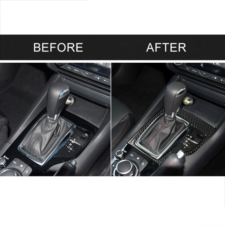 Car Carbon Fiber Right Drive Gear Frame A Decorative Sticker for Mazda Axela 2013-2016, Right Drive Gear Frame A