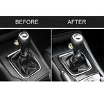 Car Carbon Fiber Left Drive Manual Gear Frame C Decorative Sticker for Mazda Axela 2017-2018, Left Drive Manual Gear Frame C