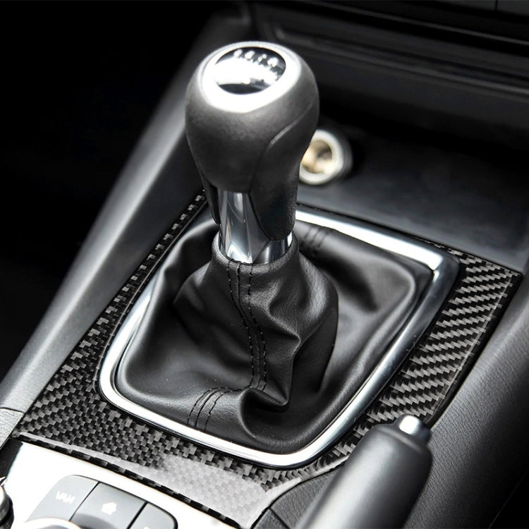 Car Carbon Fiber Right Drive Manual Gear Frame C Decorative Sticker for Mazda Axela 2017-2018, Right Drive Manual Gear Frame C