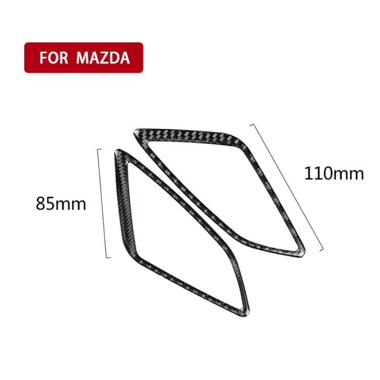 Car Carbon Fiber Instrument Air Outlet Decorative Sticker for Mazda Axela 2014 / 2017-2018, Instrument Air Outlet