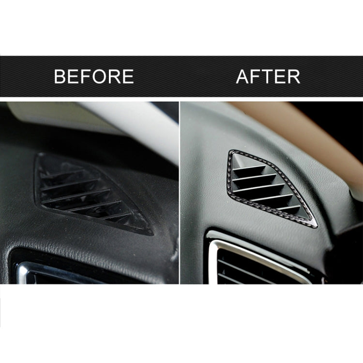 Car Carbon Fiber Instrument Air Outlet Decorative Sticker for Mazda Axela 2014 / 2017-2018, Instrument Air Outlet