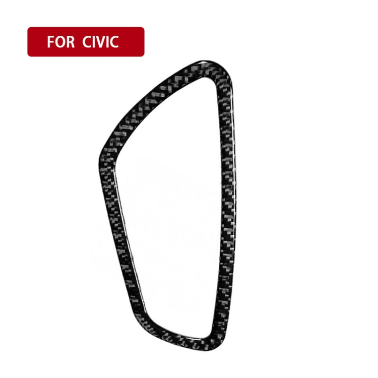 4 PCS Car Carbon Fiber Door Inner Wrist Frame Decorative Sticker for Honda Tenth Generation Civic 2016-2019, Door Inner Wrist Frame
