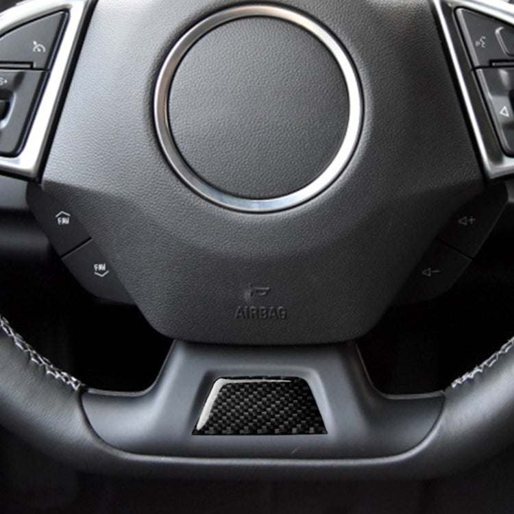 Car Carbon Fiber Below Steering Wheel Decorative Sticker for Chevrolet Camaro 2017-2019, Below Steering Wheel