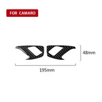 2 PCS Car Carbon Fiber Inner Door Lock Decorative Sticker for Chevrolet Camaro 2017-2019, Inner Door Lock