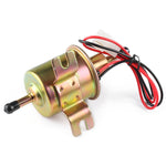 HEP-02A Universal Car 12V Fuel Pump Inline Low Pressure Electric Fuel Pump, 12V (Gold), 12V (Silver)