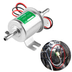 HEP-02A Universal Car 12V Fuel Pump Inline Low Pressure Electric Fuel Pump, 12V (Gold), 12V (Silver)