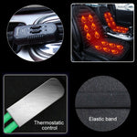 Car 12V Front Seat Heater Cushion Warmer Cover Winter Heated Warm, Double Seat, 12V Double Seat (Beige), 12V Double Seat (Red), 12V Double Seat (Black), 21V Double Seat (Coffee)