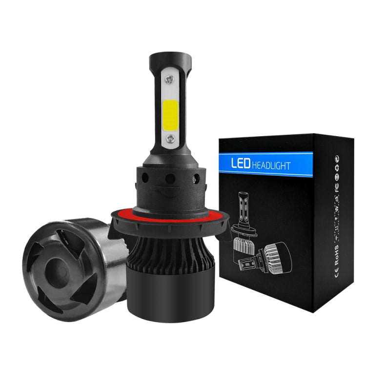 2 PCS S2 H13 / 9008 DC9-36V / 25W / 6000K / 2500LM IP68 Car LED Headlight Lamps, H13 / 9008
