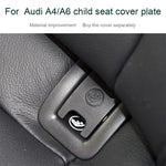 Car Rear Children Seat Isofix Cover for Audi A4 2009-2016, For Audi A4 2009-2016 (Black), For Audi A4 2009-2016 (Grey)