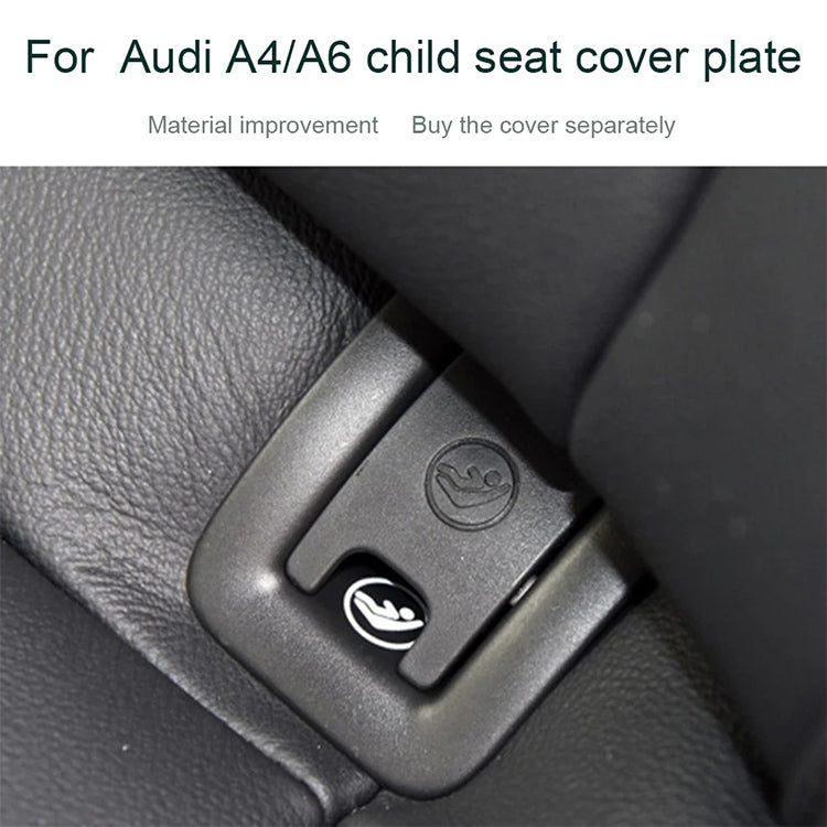 Car Rear Children Seat Isofix Cover for Audi A4 2009-2016, For Audi A4 2009-2016 (Black), For Audi A4 2009-2016 (Grey)