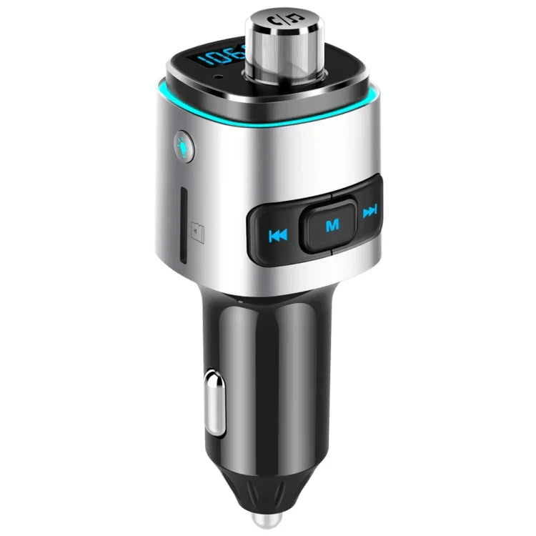 BC42 Bluetooth 5.0 โคมไฟบรรยากาศสีสันหลากหลายในรถยนต์ เครื่องเล่น MP3 รองรับการ์ด TF & ยูดิสก์ & FM, BC42