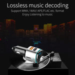 BC42 Bluetooth 5.0 โคมไฟบรรยากาศสีสันหลากหลายในรถยนต์ เครื่องเล่น MP3 รองรับการ์ด TF & ยูดิสก์ & FM, BC42