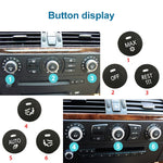 Car Air Conditioner Panel Switch Button LEFT Key 6131 9250 196-1 for BMW E60 2003-2010, Left Driving, LEFT