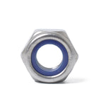 60 PCS Car 304 Stainless Steel Lock Nuts Nylon Insert Locknut Kit M3-M10, 60 PCS