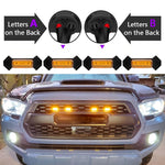 For Toyota Tacoma TRD 2016-2019 6 in 1 Car LED Front Grille Warning Lights, Daytime Running Lights & Wide Lights, 6 in 1