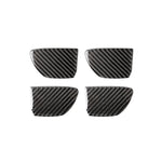 4 PCS Car Carbon Fiber Door Inner Handle Wrist Panel Decorative Sticker for Infiniti Q50 / Q60 2014-2020, Door Inner Handle Wrist