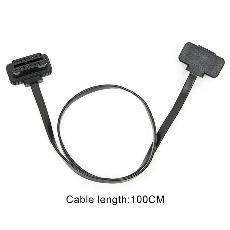 สายต่อขยายสายวินิจฉัย OBD รถยนต์ 16PIN OBD2 ตัวผู้เป็นตัวเมีย, ความยาวสาย: 100 ซม, 100 ซม