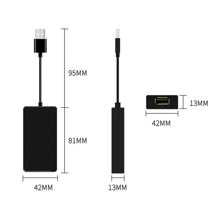 โมดูลบลูทูธไร้สายสำหรับนำทางรถยนต์ Android / Apple Carplay อะแดปเตอร์ USB สมาร์ทโฟนอัตโนมัติ รุ่น CPC200-Autokit