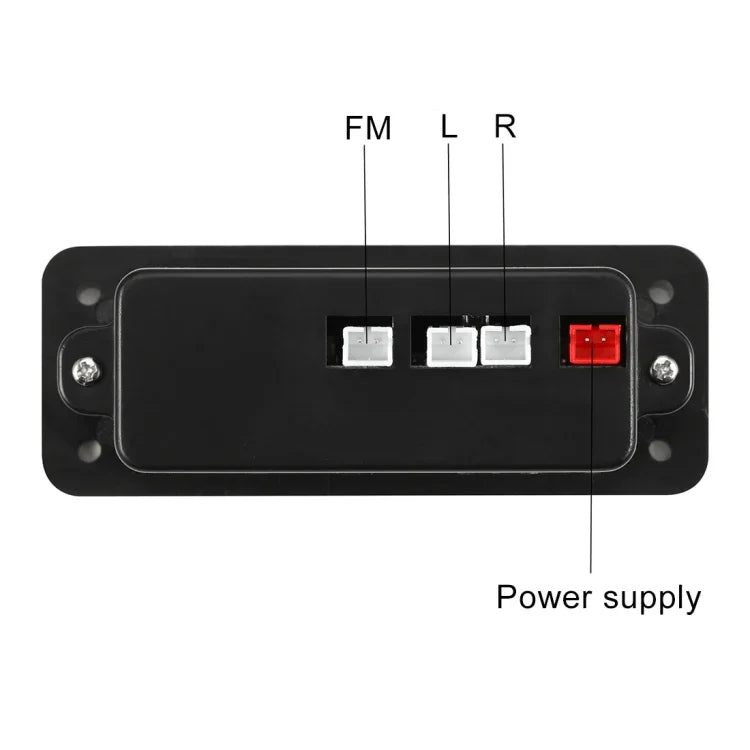 บอร์ดถอดรหัสเครื่องเล่น MP3 เสียงรถยนต์ 5V 2x3W พร้อมวิทยุ FM, ช่อง TF, USB, AUX 3.5 มม. พร้อมบลูทูธและฟังก์ชันบันทึกเสียงโทรศัพท์, บอร์ดถอดรหัสเครื่องเล่น MP3 เสียง