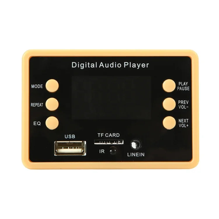 บอร์ดถอดรหัสเครื่องเล่น MP3 สีสำหรับรถยนต์ 5V พร้อมหน้าจอสี วิทยุ FM ช่อง TF USB พร้อมฟังก์ชันบลูทูธและรีโมทคอนโทรล, 5V