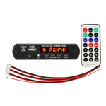 บอร์ดถอดรหัสเครื่องเล่น MP3 เสียงรถยนต์ 12V 2x3W วิทยุ FM TF USB AUX 3.5 มม. พร้อมบลูทูธ / ฟังก์ชันบันทึกเสียงโทรศัพท์ / แอมพลิฟายเออร์ / รีโมทคอนโทรล