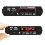 บอร์ดถอดรหัสเครื่องเล่น MP3 เสียงรถยนต์ 12V 2x3W วิทยุ FM TF USB AUX 3.5 มม. พร้อมบลูทูธ / ฟังก์ชันบันทึกเสียงโทรศัพท์ / แอมพลิฟายเออร์ / รีโมทคอนโทรล