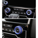3 PCS Car Metal Air Conditioner Knob Case for Honda CR-V 2017, For Honda CR-V 2017 (Blue), For Honda CR-V 2017 (Red)