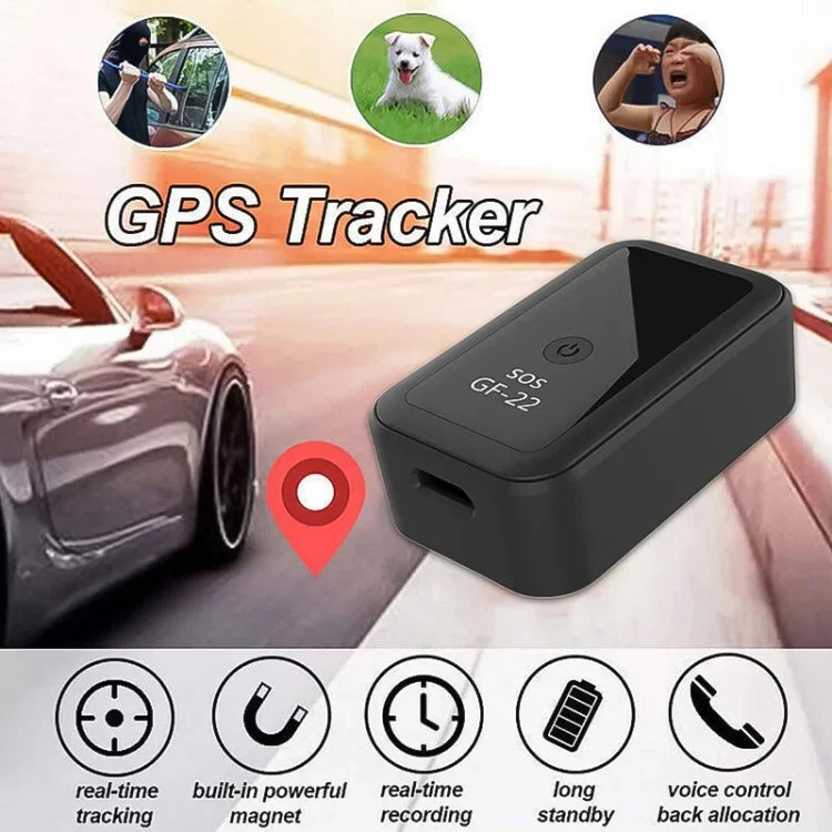 อุปกรณ์ติดตาม GPS รถยนต์ GF22 ป้องกันการโจรกรรม ติดตั้งแม่เหล็ก ตำแหน่งดูดซับ ป้องกันการสูญหาย ควบคุมด้วยเสียง บันทึกได้, GF22