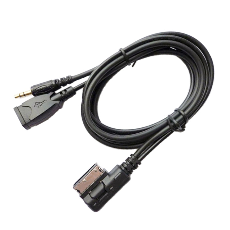 Car AMI AUX Audio Cable AUX + USB Charging + Mobile Music for Mercedes-Benz, For Mercedes-Benz (USB)