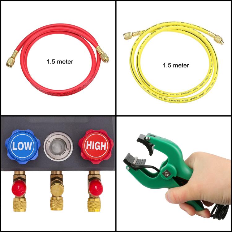 DUOYI DY517A Car Air Conditioning Diagnostic Instrument Temperature Monitor Fluoride Meter, DY517A