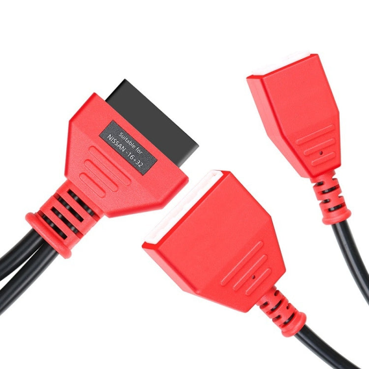 16 + 32 Pin External Thread to OBD2 Extension Cable for Nissan Sylphy, For Nissan Sylphy