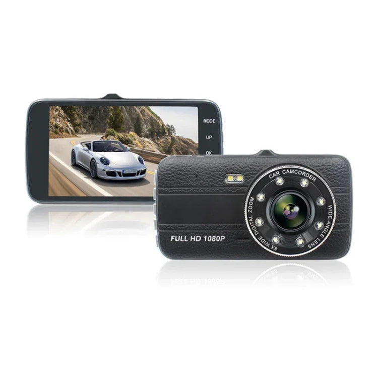 D910 กล้องติดรถยนต์ขนาด 4 นิ้ว ความละเอียด 1080P HD มองเห็นกลางคืน บันทึกเดี่ยว, D910 บันทึกเดี่ยว