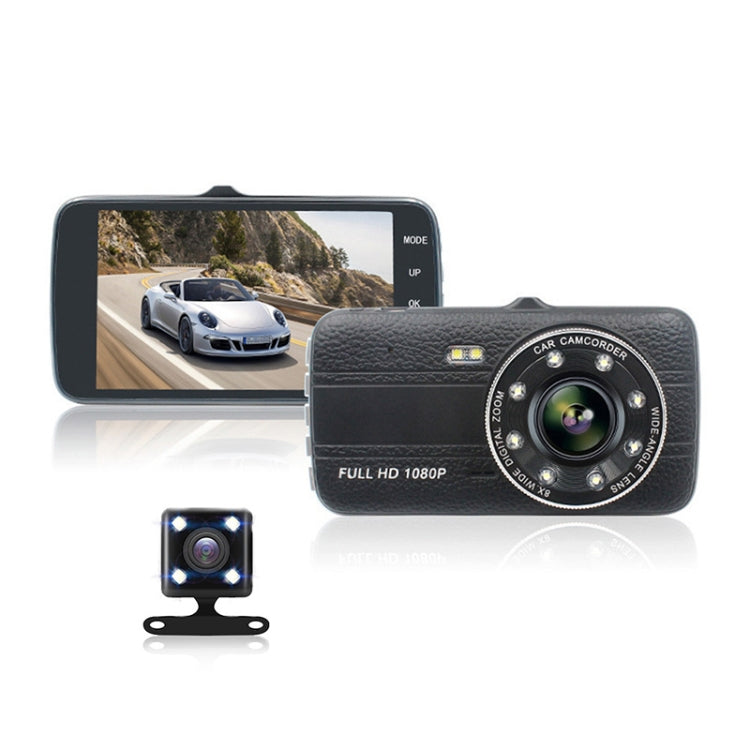 D910 4 inch 1080P HD Night Vision Dual Record Driving Recorder, D910 Dual Record