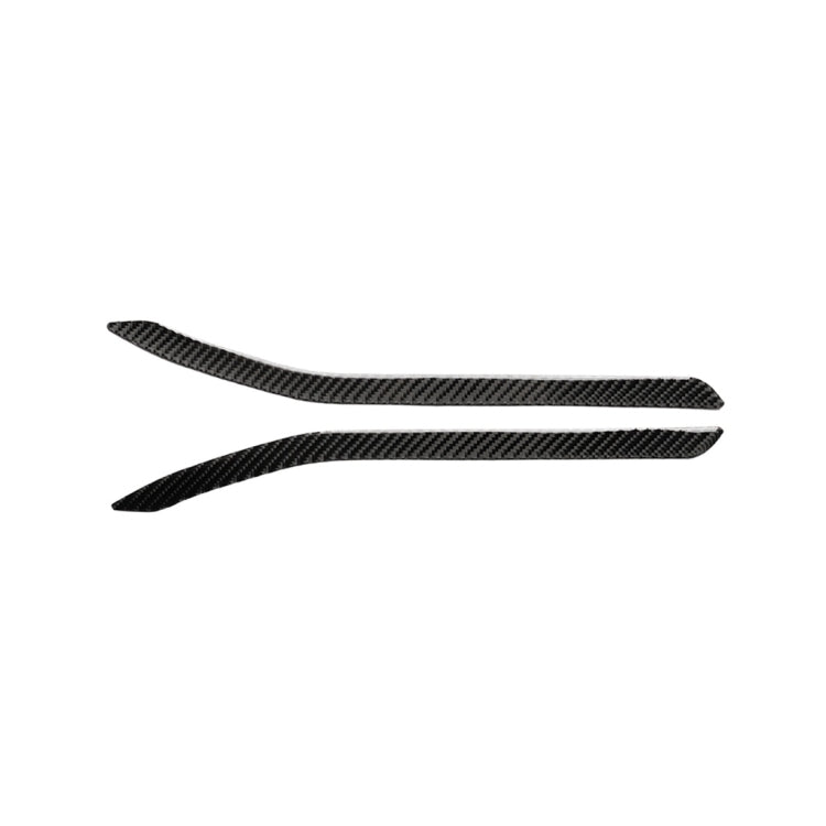2 PCS Carbon Fiber Car Rear Fog Lamps Decorative Sticker for Tesla Model X, Rear Fog Lamps