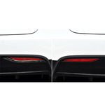 2 PCS Carbon Fiber Car Rear Fog Lamps Decorative Sticker for Tesla Model X, Rear Fog Lamps