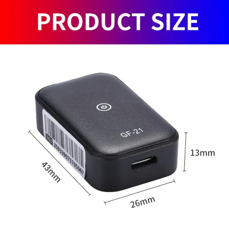 เครื่องติดตาม GPS รถยนต์ / สัตว์เลี้ยง 2G GPS+LBS+WiFi ตัวระบุตำแหน่ง, GF21