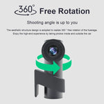 กล้องคู่ WiFi ซ่อนหมุน 360 องศา เครื่องบันทึกการขับรถยนต์ WiFi กล้องคู่