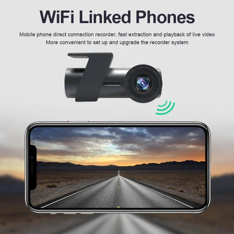กล้องคู่ WiFi ซ่อนหมุน 360 องศา เครื่องบันทึกการขับรถยนต์ WiFi กล้องคู่