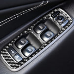 Car Carbon Fiber Window Lift B Decorative Sticker for Volvo XC90 2008-2014, Left Drive, Window Lift B, Left Drive